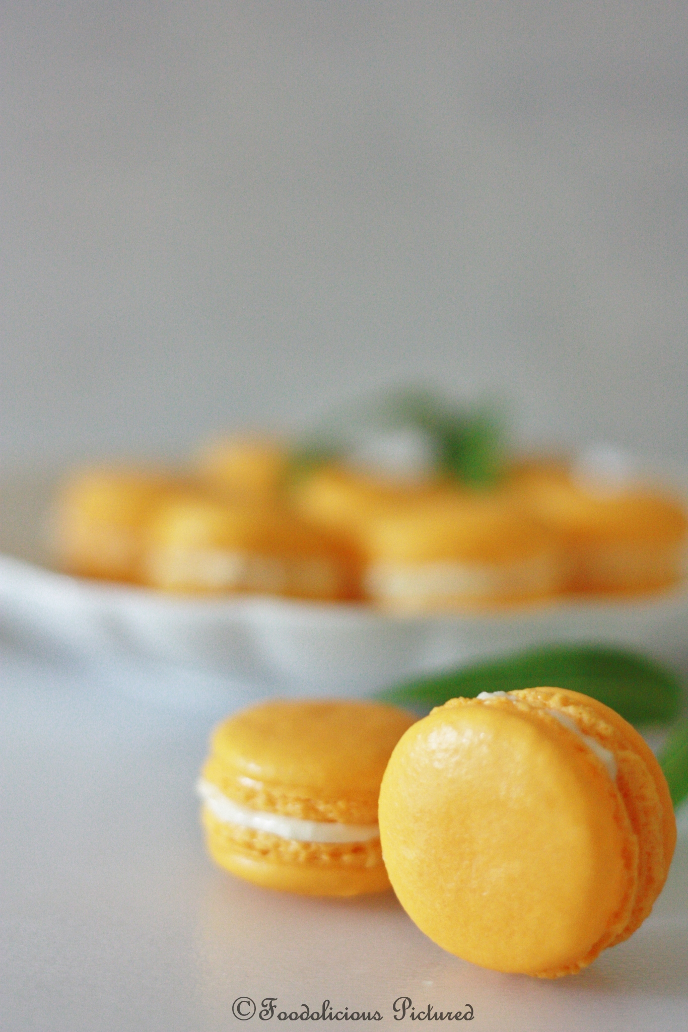 Orange Macarons – Foodolicious Pictured